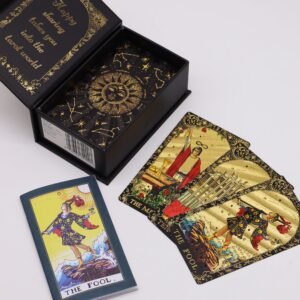 Tarot Hoja Dorada - Set 78 Cartas con Guía y Caja Regalo - Imagen 3