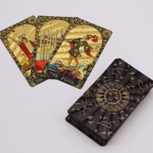 Tarot Hoja Dorada - Set 78 Cartas con Guía y Caja Regalo - Imagen 2