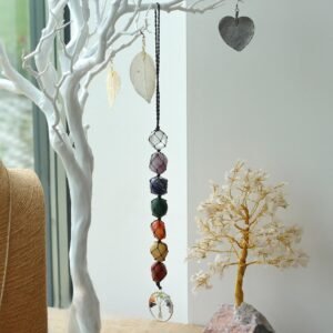 Colgante 7 Chakras y Árbol de la Vida - Amuleto India 35cm - Imagen 3