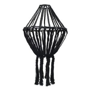 Araña de Macramé Negra Grande - Decoración Artesanal Boho - Imagen 2