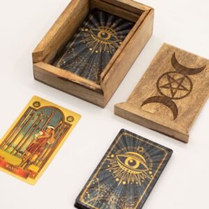 Caja para Tarot con Soporte y Triple Luna - 14x10x5cm - Imagen 5