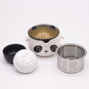 Set de Té de Viaje Panda - Tetera de Cerámica y 2 Tazas - Imagen 5