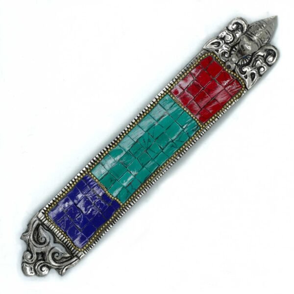 Porta-incienso Tibetano de Elefante con Mosaico - 23cm