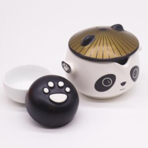 Set de Té de Viaje Panda - Tetera de Cerámica y 2 Tazas - Imagen 6