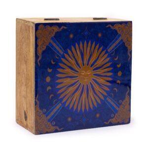 Caja de Madera Sol Hop Hare - Diseño Celestial (17,5x15cm) - Imagen 2