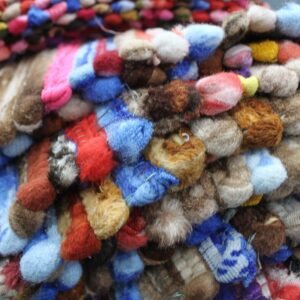 Alfombra de Trapo Multicolor Artesanal - 128x75 cm - Imagen 10