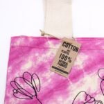 Bolsa Tote Algodón Tie Dye 38x42cm - Mandala Magenta