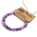 Pulsera de Amatista Natural - Brazalete de Relax y Sueño 8mm