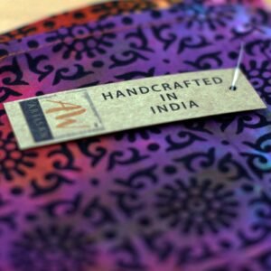 Tapiz de Algodón Yin Yang Psicodélico 78x112cm - India - Imagen 2