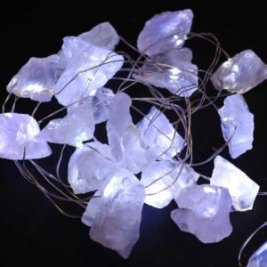 Luces LED Cuarzo Roca Transparente – Decoración Pura - Imagen 3