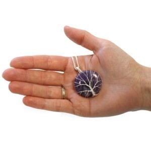 Collar Árbol de la Vida Amatista Violeta 50cm - Calma - Imagen 3