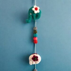 Guirnalda de Fieltro Elefantes Nepal (112cm) - Multicolor - Imagen 6