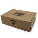 Plato Porta-incienso de Piedra de Lava Negra y Dorada