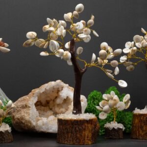 Árbol Gomati Chakra: 60 Piedras Naturales Espiral y Oro - Imagen 3