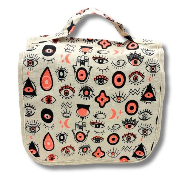 Neceser Grande de Lona Algodón - Diseño Ojos Místicos