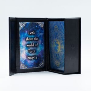 Conjunto de cartas de Tarot con lámina azul - Cara de la Luna - con folleto - Imagen 2
