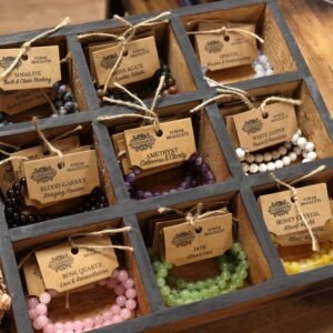 Pulsera de Jaspe Blanco Natural - Brazalete de Calma 8mm - Imagen 6