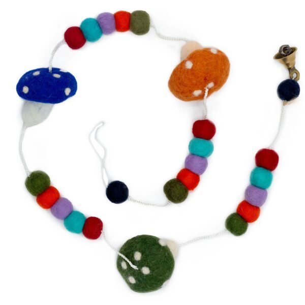 Guirnalda de Fieltro Hongos Nepal (112cm) - Colores Variados