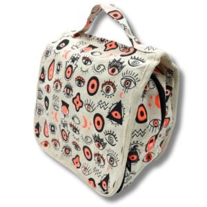 Neceser Grande de Lona Algodón - Diseño Ojos Místicos - Imagen 2