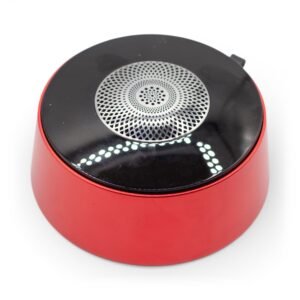 Mini Altavoz Rojo Bluetooth LED Efecto Mandala FM 3W - Imagen 6