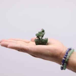Mini Árbol Aventurina Verde con Base Orgonita - 15 Piedras - Imagen 4