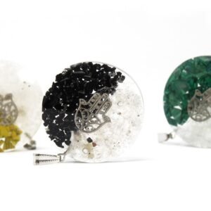 Colgante Orgonita Hamsa - Equilibrio y Dualidad (4cm) - Imagen 2