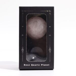 Planeta de Cuarzo Rosa Venus 40mm con Soporte Solar - Imagen 4