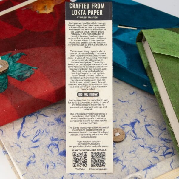 Cuaderno Lokta Flores Prensadas (15x12cm) - 45 Hojas