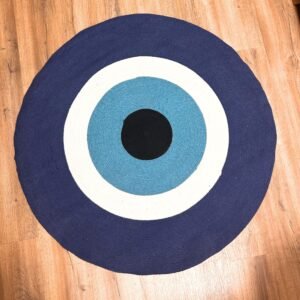 Alfombra Ojo Turco de Cuerda de Algodón 120cm - India - Imagen 1