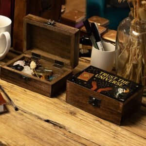 Caja Mediana Madera y Esmalte - Confía en el Universo - Imagen 5