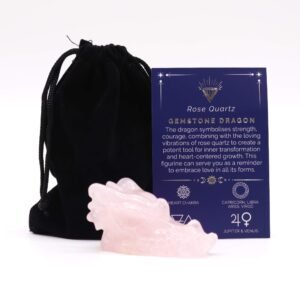 Cabeza de Dragón Grande de Cuarzo Rosa Natural - 6cm - Imagen 1