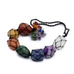 Colgante 7 Chakras de Piedras Naturales - Amuleto India 33cm