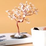 Árbol Cuarzo de Roca Grande (100 Piedras) - Base Ágata Negra