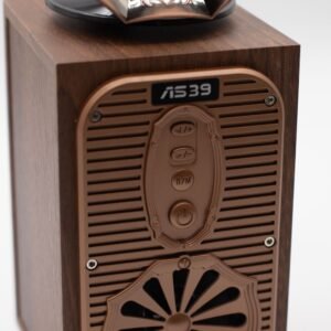 Altavoz Gramófono Retro Extra Alto Bluetooth 8W Madera - Imagen 2