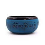 Cuenco Tibetano Cinco Budas Mantra 16cm - Azul Earth Powder