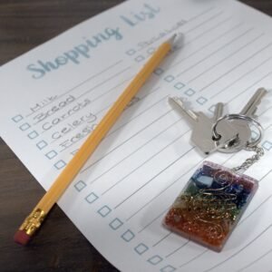 Llavero de Orgonita 7 Chakras - Amuleto Energético de India - Imagen 4