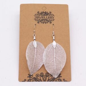 Pendientes Hoja de Valor Plata 925 Elegantes - Imagen 2