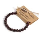 Pulsera de Granate Natural - Brazalete de Vitalidad 8mm