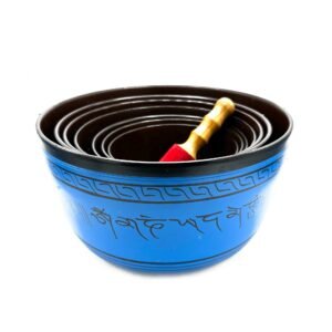 Juego de siete cuencos tibetanos para chakras pequeños (14-22 cm) - Imagen 4