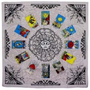 Mantel de Tarot Árbol de la Vida y Arcanos - 75x75 cm - Imagen 9