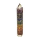 Orgonita Agua Tallada con Cobre y Gemas – 15 cm