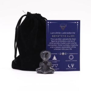 Figura Alien de Larvikita Labradorita - Piedra Natural 4cm