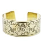 Pulsera Tibetana de Latón Macizo - Los Cinco Budas