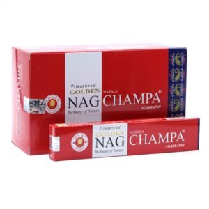 Incienso Dorado Nag Champa 15g Artesanal