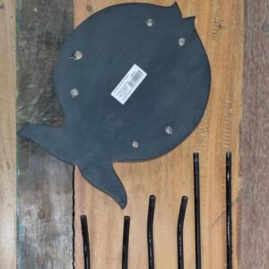 Mesa Auxiliar de Madera de Albasia - Acabado Gris Ceniza - Imagen 5