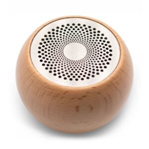 Mini Altavoz Madera Bluetooth Efecto Mandala LED 3W - Imagen 7