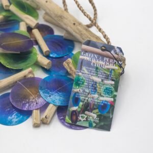 Carillón de Madera y Nácar Azul - Estilo Marinero (31x20cm) - Imagen 6