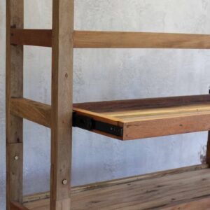 Estantería Expositora de Teca con Ruedas - 8 Dispensadores - Imagen 4