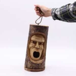 Nido de Madera de Jempinis - Cara de Viejo Gruñón (34 cm) - Imagen 2