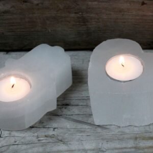 Candelabro Selenite Hamsa - Imagen 4